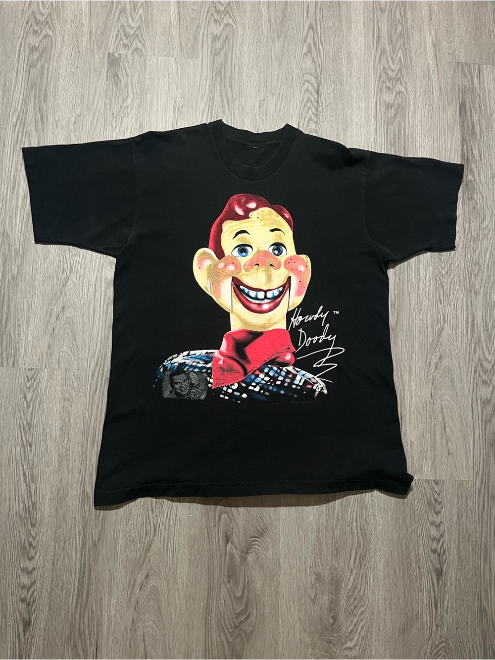 90s Vintage Howdy Doody T Shirt Mens Large 50s kids TV show NBC Promo Doll 1997